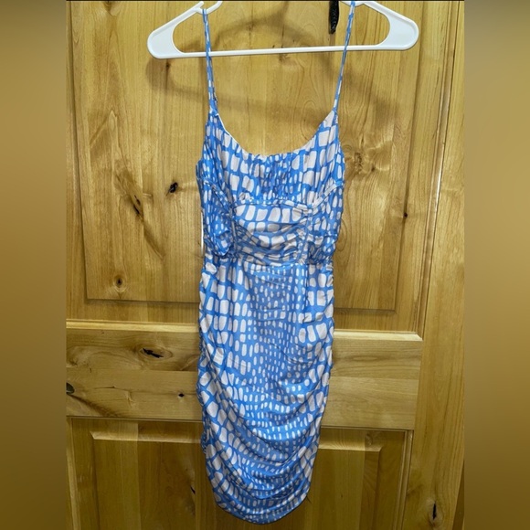 Luvalot (Hello Molly) blue & white mini dress- NWT - Picture 5 of 10